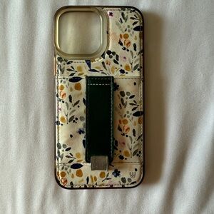 Floral Phone Case with Green Strap (13 pro max)